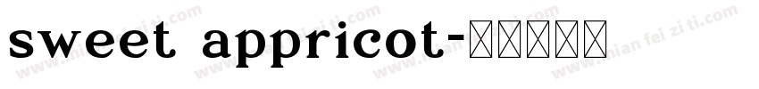 sweet appricot字体转换
